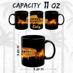 Italian Ceramic Coffee Mug 11oz - Fun Gift Cup