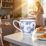 Floral Bone China Tea Cups - Perfect Gift