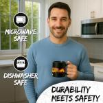 Italian Ceramic Coffee Mug 11oz - Fun Gift Cup