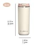 MingSphere 16 oz Insulated Travel Coffee Mug