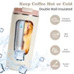 MingSphere 16 oz Insulated Travel Coffee Mug