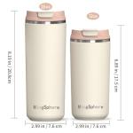 MingSphere 16 oz Insulated Travel Coffee Mug