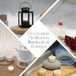 12 Natural Soy Tealight Candles in Clear Cups