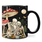 Mushroom Coffee Mugs Set for Couples, 11oz