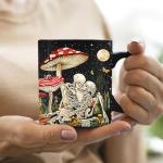 Mushroom Coffee Mugs Set for Couples, 11oz