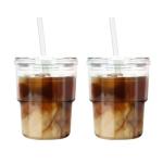 Luxfuel 13 oz Reusable Tumbler Cup Set