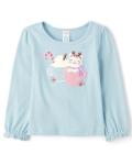 Cute Toddler Tea Cup Kitten Long Sleeve Shirt