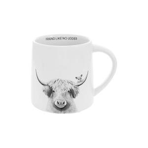 Highland Cow and Mouse Coffee Mug 17 Oz