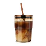 Amber 13 oz Reusable Tumbler with Straw & Lid