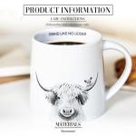Highland Cow and Mouse Coffee Mug 17 Oz