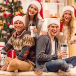 120 Pcs Christmas Snowman Paper Cups for Drinks