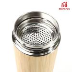 Bamboo Tea Infuser and Insulated Travel Mug