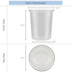 EIKS 2 Pack Crystal Clear Drinking Glasses