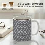 Modern 11 oz Geometric Ceramic Coffee Mug