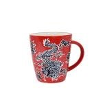 Tokyo-Inspired Red Dragon Ceramic Coffee Mug