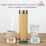 Bamboo Tea Infuser and Insulated Travel Mug