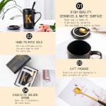 Personalized Letter K Coffee Mug with Flowers