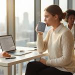 Modern 11 oz Geometric Ceramic Coffee Mug