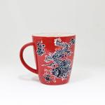Tokyo-Inspired Red Dragon Ceramic Coffee Mug