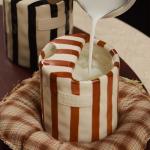 Retro Striped Ceramic Coffee Mug - 10oz Green