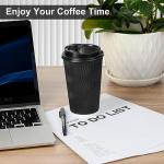 16oz Insulated Double-Walled Disposable Cups - 50 Pack