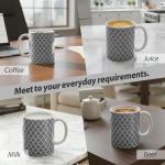 Modern 11 oz Geometric Ceramic Coffee Mug