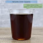 EIKS 2 Pack Crystal Clear Drinking Glasses