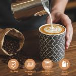 Modern 11 oz Geometric Ceramic Coffee Mug