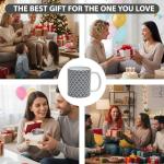 Modern 11 oz Geometric Ceramic Coffee Mug