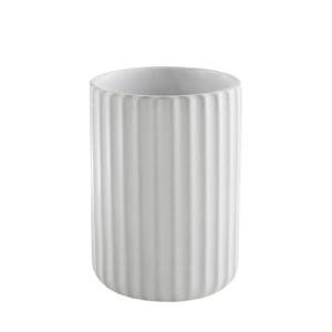 Nordic Striped Ceramic Mug - 10oz Matte White