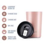 Ello Jones Stainless Steel Travel Coffee Mug, Rose
