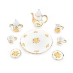 Miniature Flower Pattern Tea Cup Set 8 Pcs