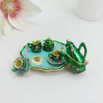Miniature Tea Set Trinket Box with Tray