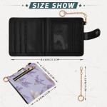 Lavender Teacup Pattern RFID Wallet for Women