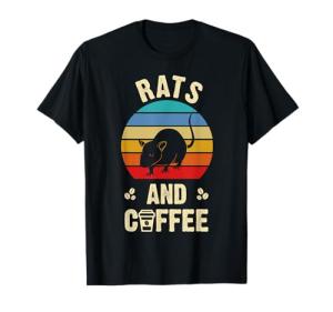 Rats and Coffee Funny Vintage Pet Lover Tee
