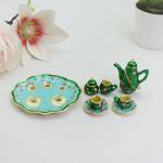 Miniature Tea Set Trinket Box with Tray