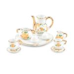 Miniature Flower Pattern Tea Cup Set 8 Pcs