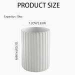 Nordic Striped Ceramic Mug - 10oz Matte White