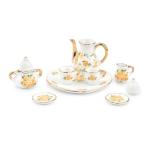 Miniature Flower Pattern Tea Cup Set 8 Pcs