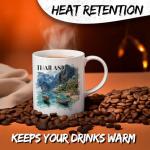 Japanese Ceramic Coffee Mug – 11oz Travel Cup