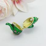 Miniature Tea Set Trinket Box with Tray