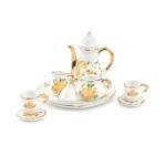 Miniature Flower Pattern Tea Cup Set 8 Pcs