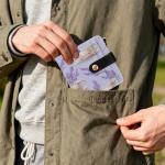 Lavender Teacup Pattern RFID Wallet for Women