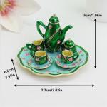 Miniature Tea Set Trinket Box with Tray