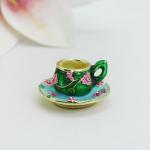 Miniature Tea Set Trinket Box with Tray