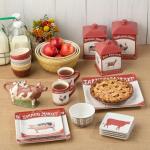 Set of 4 Vintage Farm Animal Coffee Mugs