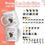 Wrappiness Coffee Mug If I Had My Life To Live Over Again - Valentine Mugs Gift for Couple, Cup For wife Husband Girlfriend Boyfriend - Personalized Anniversary Wedding Gifts for Couple