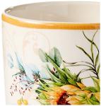 Sunflower Fields Ceramic Mugs, Set of 4 – 18 oz Floral Coffee & Tea Cups with Golden Handles – Great for Brightening Mornings, Hosting Guests, or Gifting Joy