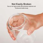 ASKIZ 16Pcs Glass Cups With Bamboo Lids and Straws,16Oz Ice Coffee Cup,Drinking Glasses Cups Set,Water Bottles Glasses for Juicing,Beer,Coffee,Soda,Tea-Glass Tumbler Reusable for Gifts