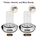 ASKIZ 16Pcs Glass Cups With Bamboo Lids and Straws,16Oz Ice Coffee Cup,Drinking Glasses Cups Set,Water Bottles Glasses for Juicing,Beer,Coffee,Soda,Tea-Glass Tumbler Reusable for Gifts